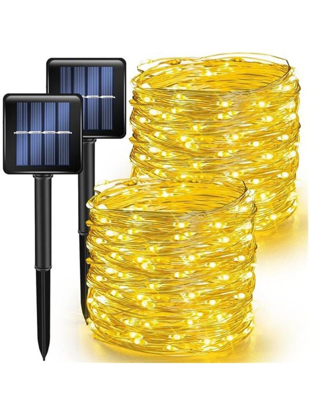 Solar String Lights Outdoor 80ft 240 LED Warm White Fairy Lights Waterproof